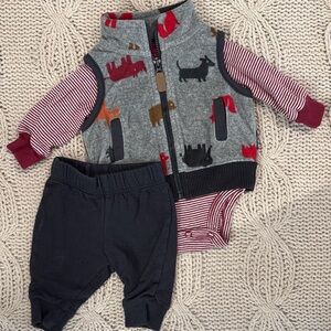 3-piece set (vest + long-sleeve onesie + pants) | Newborn | Carter’s